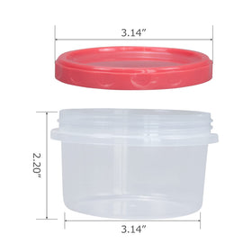 Jucaifu stackable jars save space in fridge and pantry.