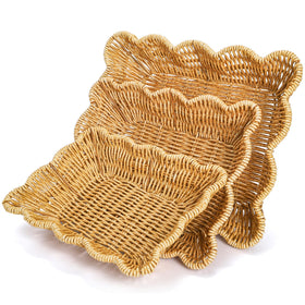 Jucoan medium basket showcasing fruits in a kitchen display.