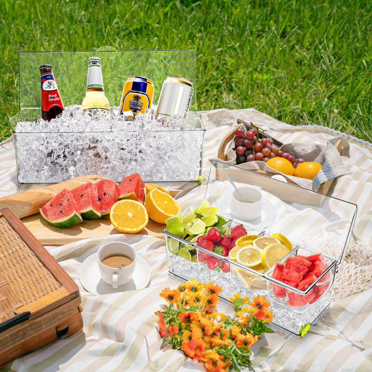 Jucoan BPA-free plastic garnishing tray for safe-food serving