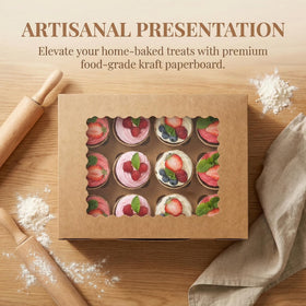 Jucoan cupcake boxes for parties and events keep desserts organized and portable.