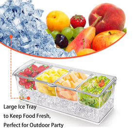 Jucoan fruit and veggie toppings tray ideal for party spreads