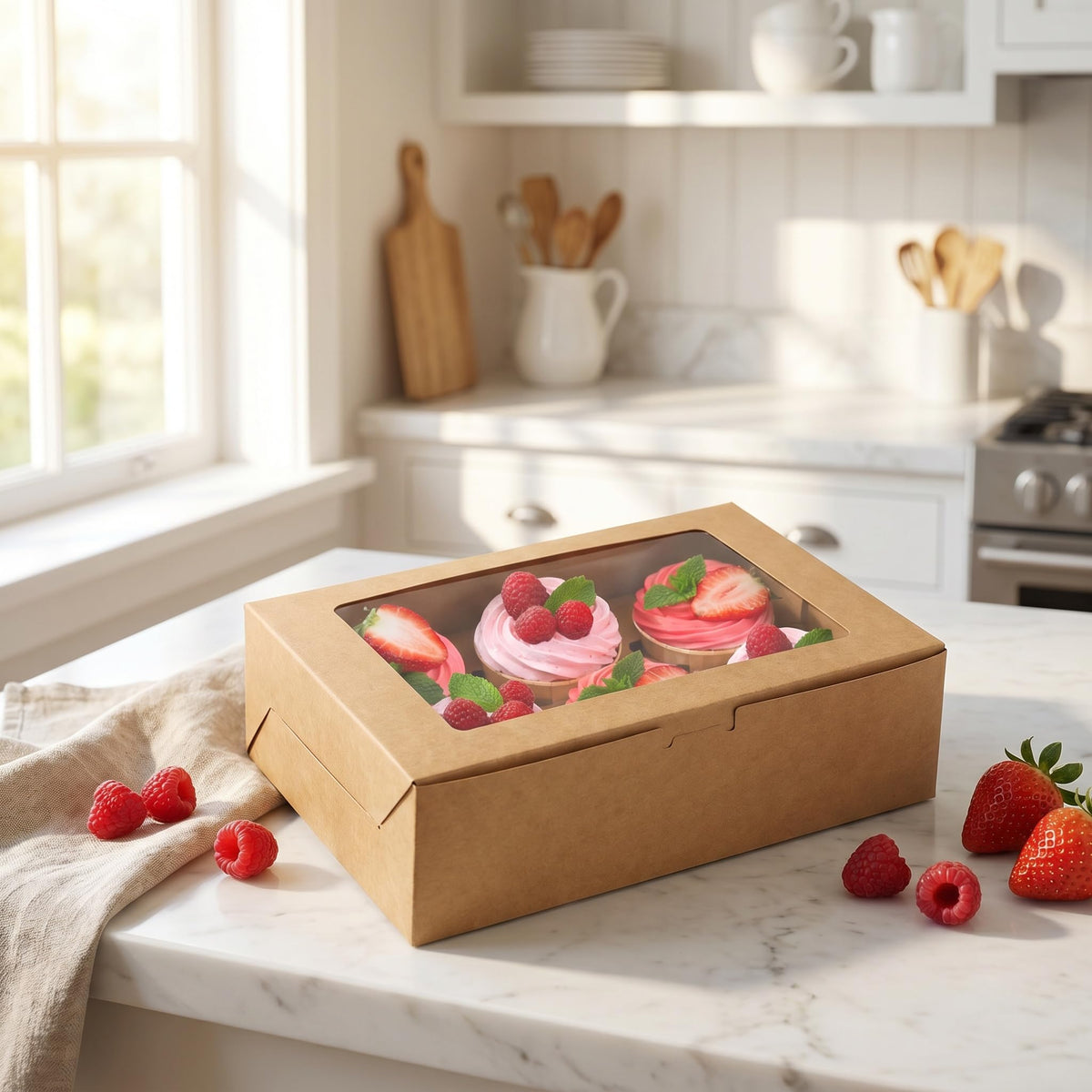 Jucoan gift box option for desserts and treats.