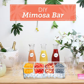Jucoan ice-tray chilled bar platter keeps toppings cool