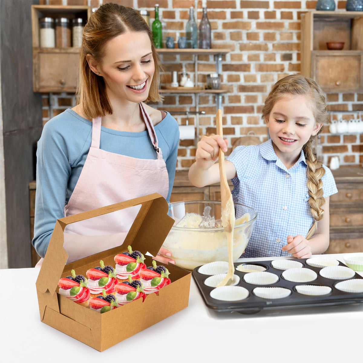 Jucoan versatile dessert box suitable for cookies, pies, and more.