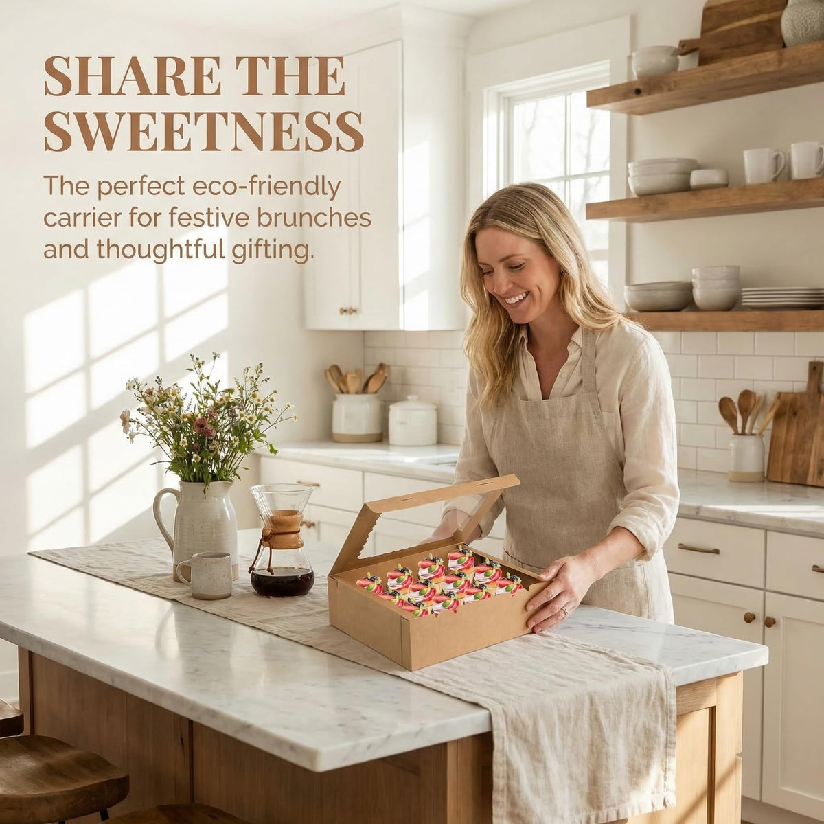 Jucoan bakery packaging supports gifts and take-home purchases at celebrations.