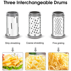 JUDOUDOU cheese grater drum detail ready for fine slicing of cheese or nuts.