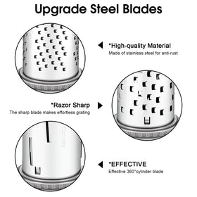 JUDOUDOU cheese grater lifetime replacement badge communicates lasting reliability.