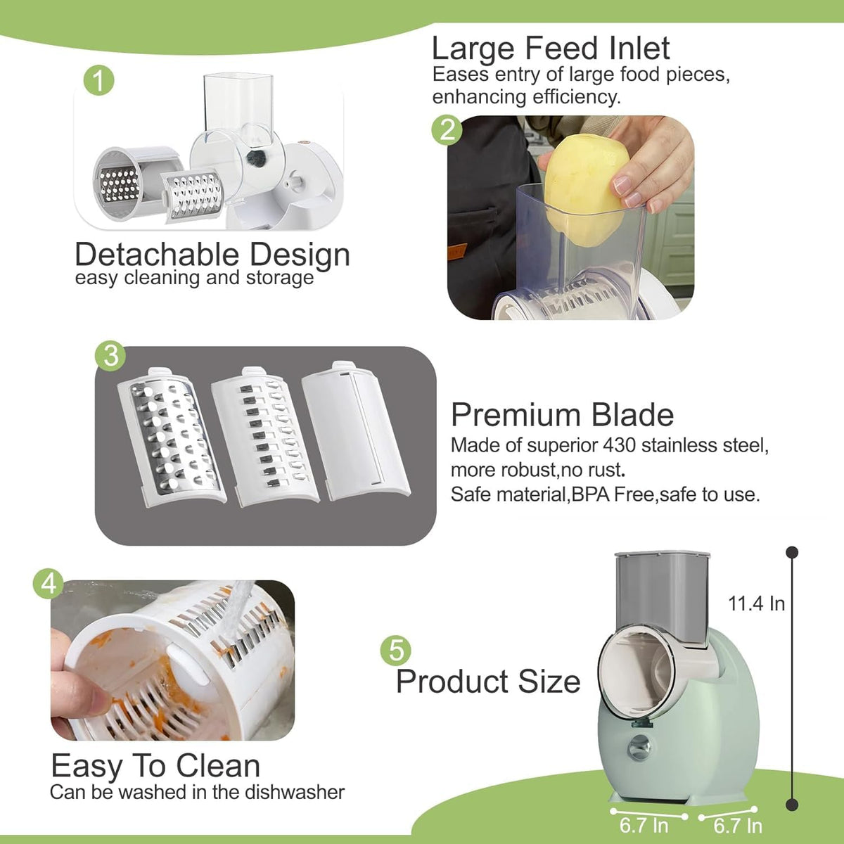 JueRum detachable parts enable thorough cleaning