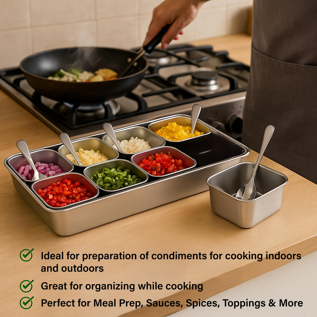 Jugetware Yakumi Pan kitchen counter display adds professional aesthetic