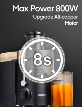 Juilist 3-speed control lets you tailor texture for soft or hard produce.