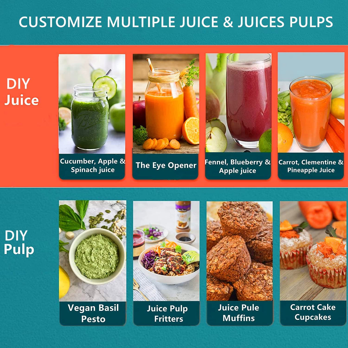 Juilist juicer compact kitchen design saves counter space