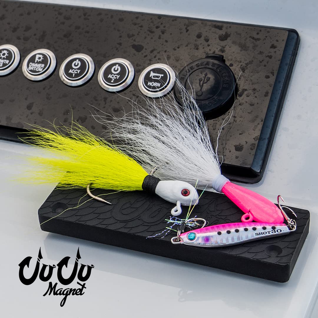 Juju Fishing Magnet easy mount with tape and screws for quick setup