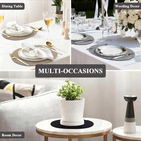 Jukercici washable placemats simplify cleanup after family meals.