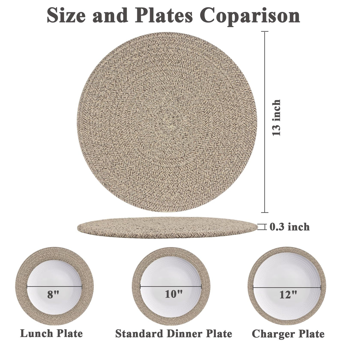 Jukercici placemats weave close-up showing durable, washable fabric for everyday meals