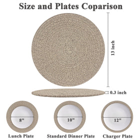 Jukercici placemats weave close-up showing durable, washable fabric for everyday meals