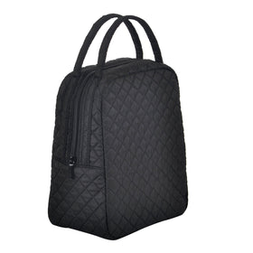 Jula Vance quilted lunch tote front view, stylish portable lunch solution