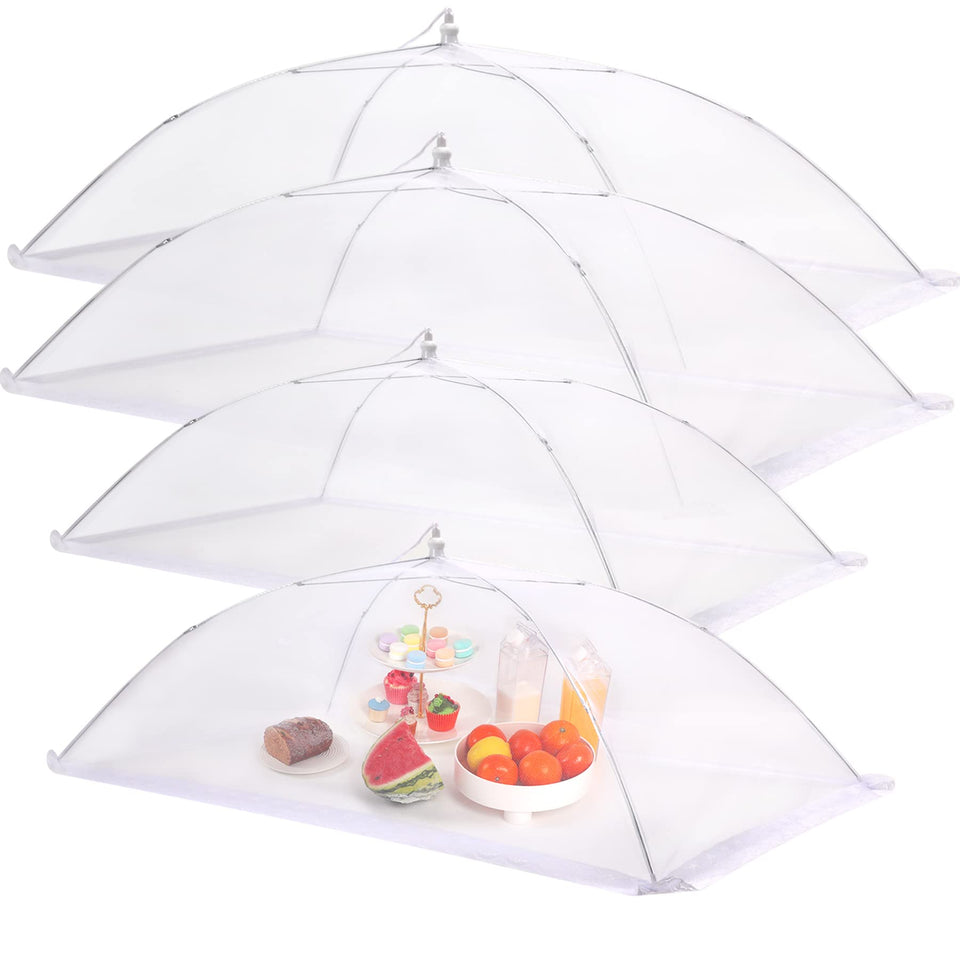 JULBEAR large 40x24 mesh food cover open on table protecting dishes from pests