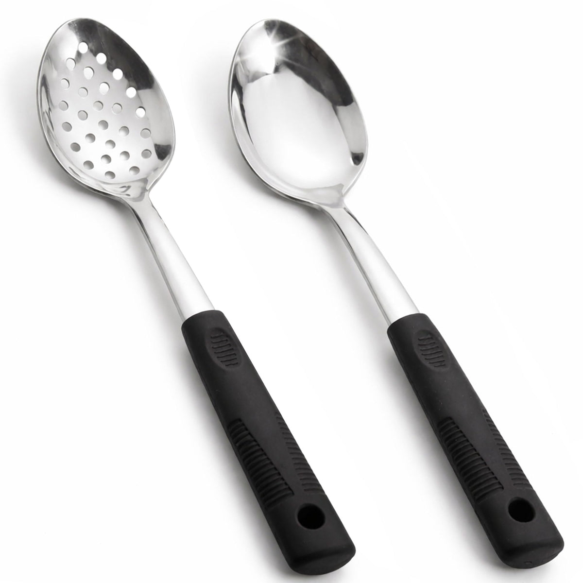 JULIPRO stainless steel serving spoons set main view, versatile for every table service