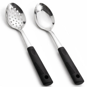 JULIPRO stainless steel serving spoons set main view, versatile for every table service
