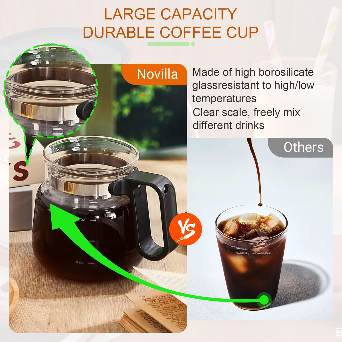 Julyxi borosilicate glass shows heat resistance and vibrant beverage color