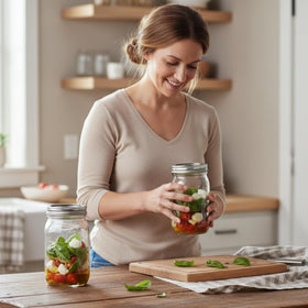 Jumterlee versatile canning jars suited to decor and gifting ideas.