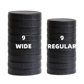 Jumterlee wide-mouth lid with silicone ring for secure seal.