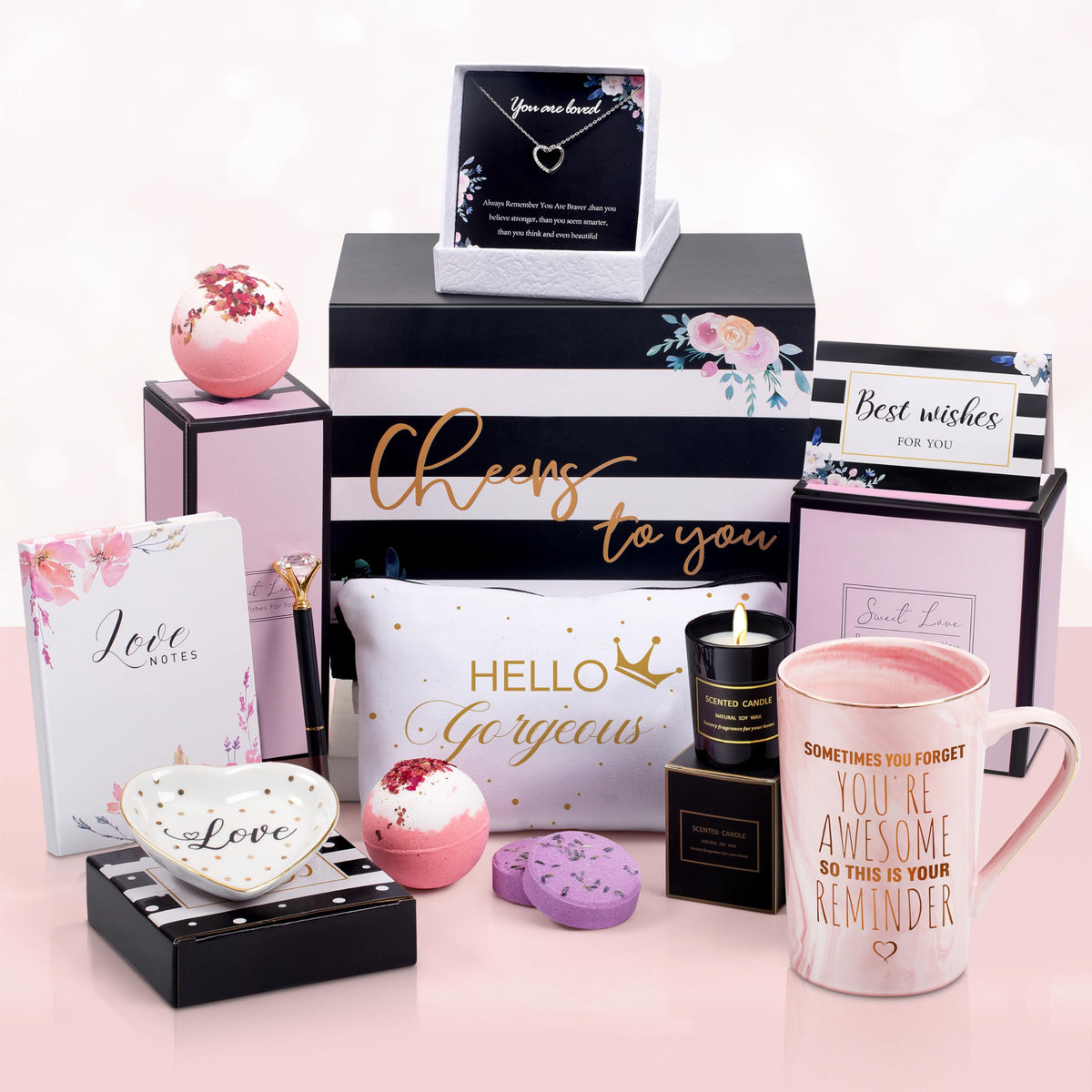 Jumway birthday gift basket with 11 items for a thoughtful celebration.