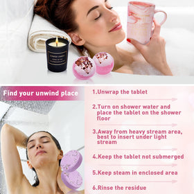 Jumway lavender shower steamers for calming routines.