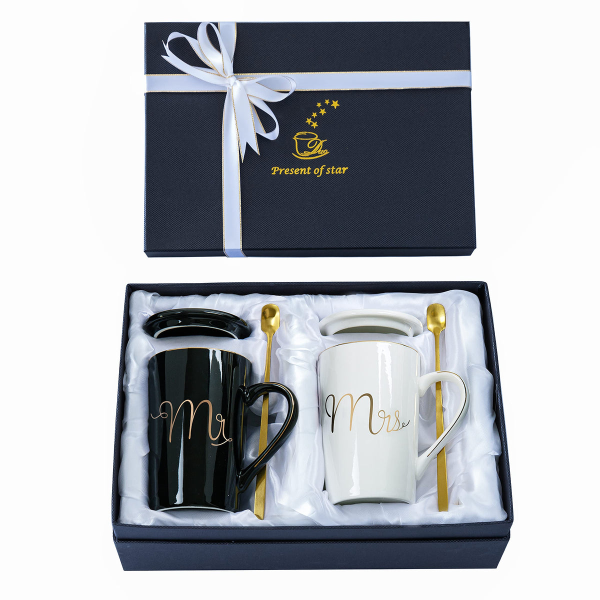 Jumway Mr mug 14oz black for couples, ideal as a morning ritual