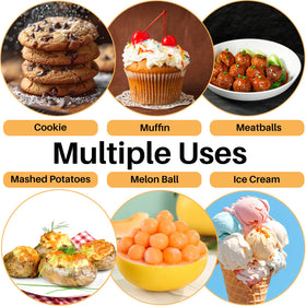 JUNADAEL J dishwasher-safe scoops simplify cleaning after baking and entertaining.