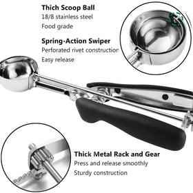 JUNADAEL J 18/8 stainless steel body ensures durability for repeated baking sessions.