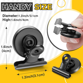 Junarter heavy-duty magnet clip in use on a whiteboard for notes