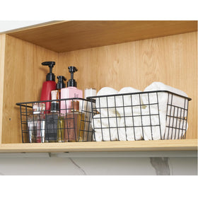 JUNCHU CHERRY bathroom and tabletop basket adds organization anywhere.