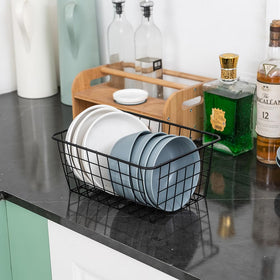 JUNCHU CHERRY bathroom-toiletry organizer basket keeps essentials within reach