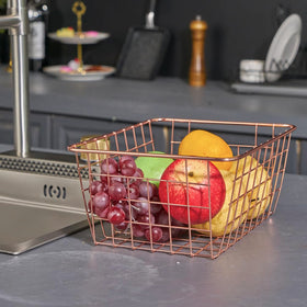 JUNCHU CHERRY durable matte-finish wire basket for everyday use