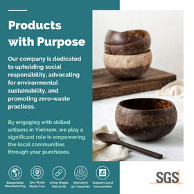 Oil treated coconut shell from Jungle Culture for lasting use