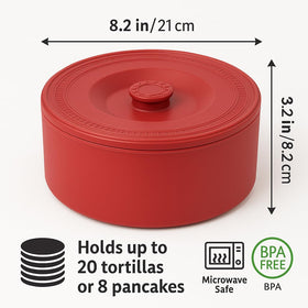 Juniperos tortilla warmer microwave-safe setup for fast reheating