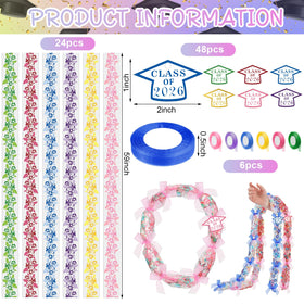 Junkin graduation ribbon roll for crafting candy leis and gifts