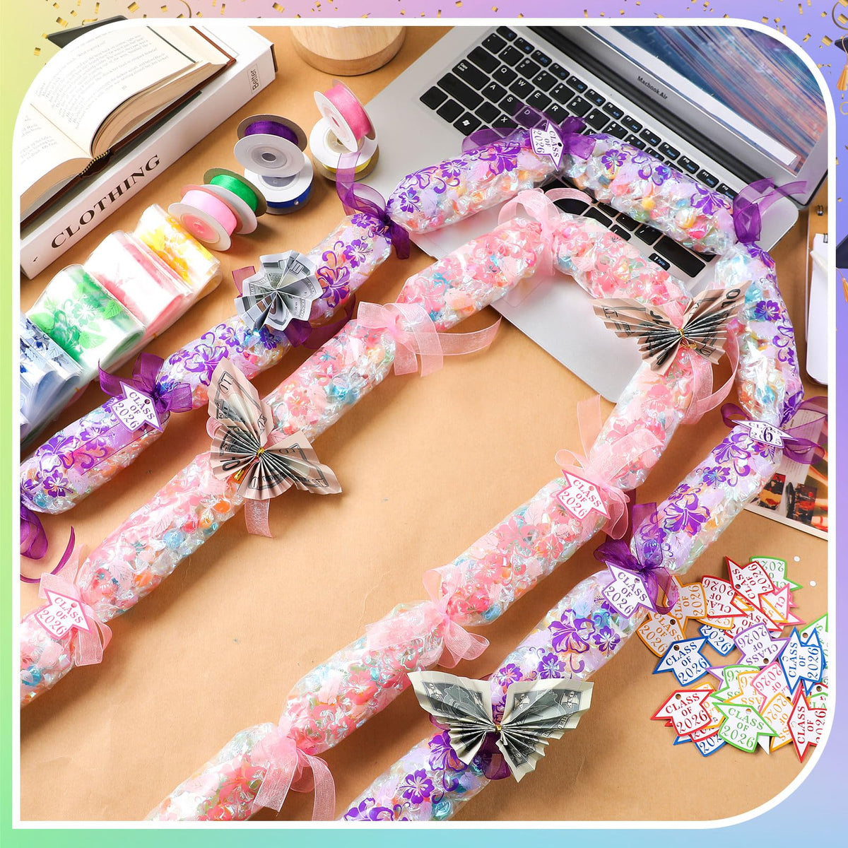 Junkin multicolor kit provides ready-to-assemble leis for celebrations