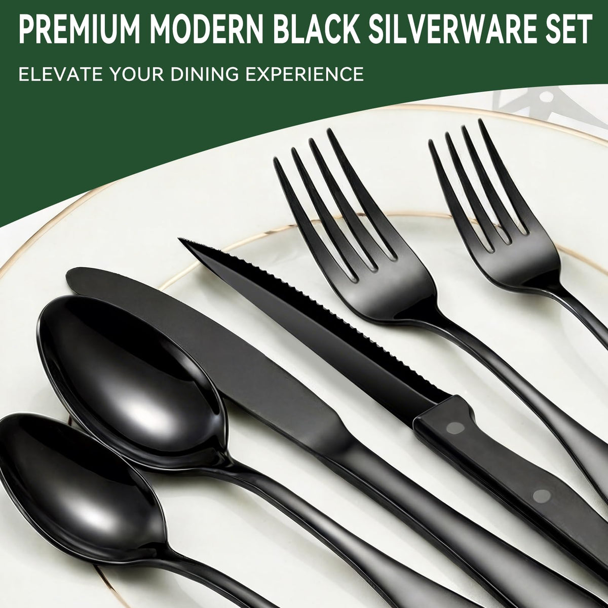 JUNLIN dinner and dessert spoons close-up highlighting smooth edges