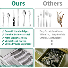 JUNLIN dinner knives in stainless steel for durability