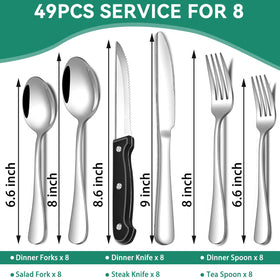 JUNLIN silverware organizer in drawer keeps forks, spoons, and knives neatly sorted.