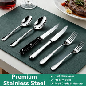 JUNLIN steak knife closeup for confident slicing and comfortable grip.