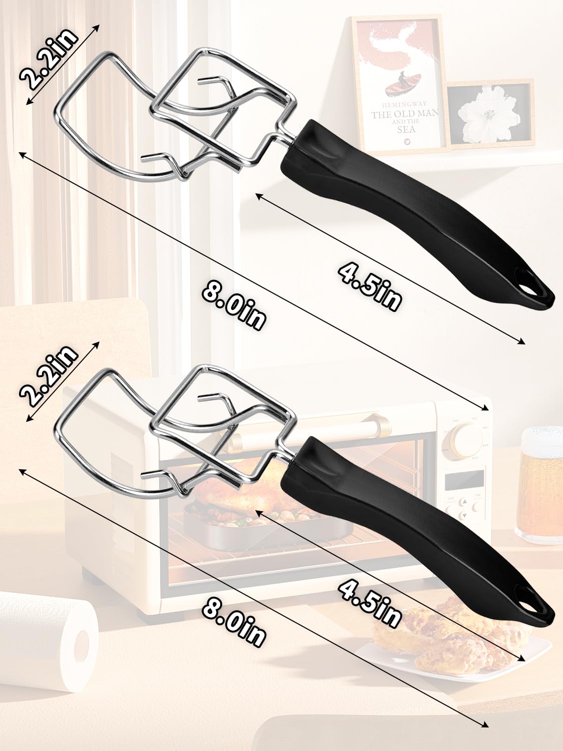 JUNTIANZE grill clip secures trays for controlled handling.