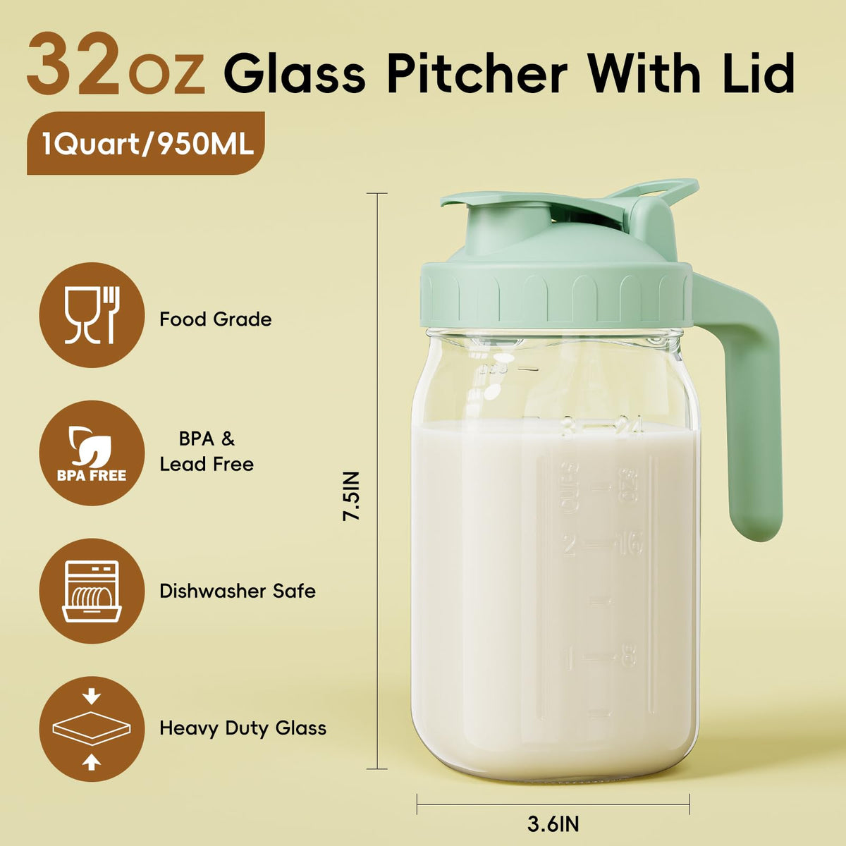 JunVpic breast milk pitcher tight airtight seal preserves freshness