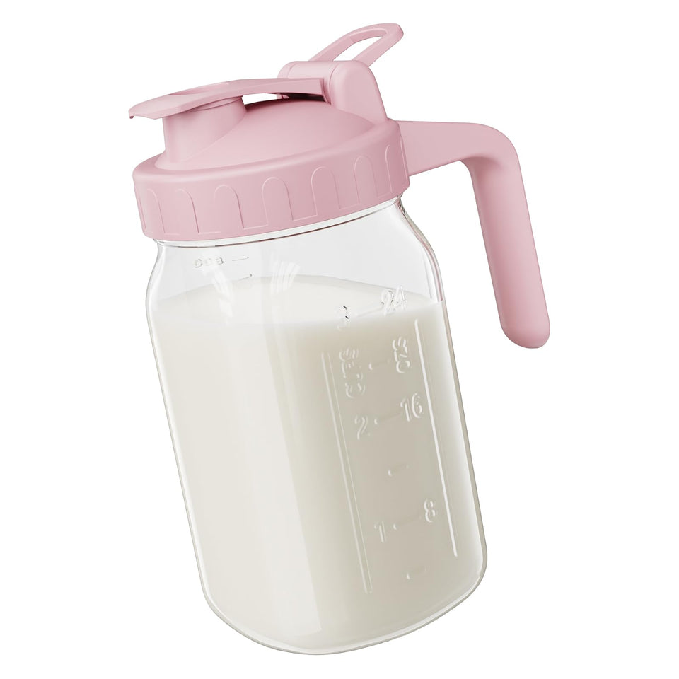 JunVpic breast milk pitcher pours smoothly with a precise spout for drip-free serving.