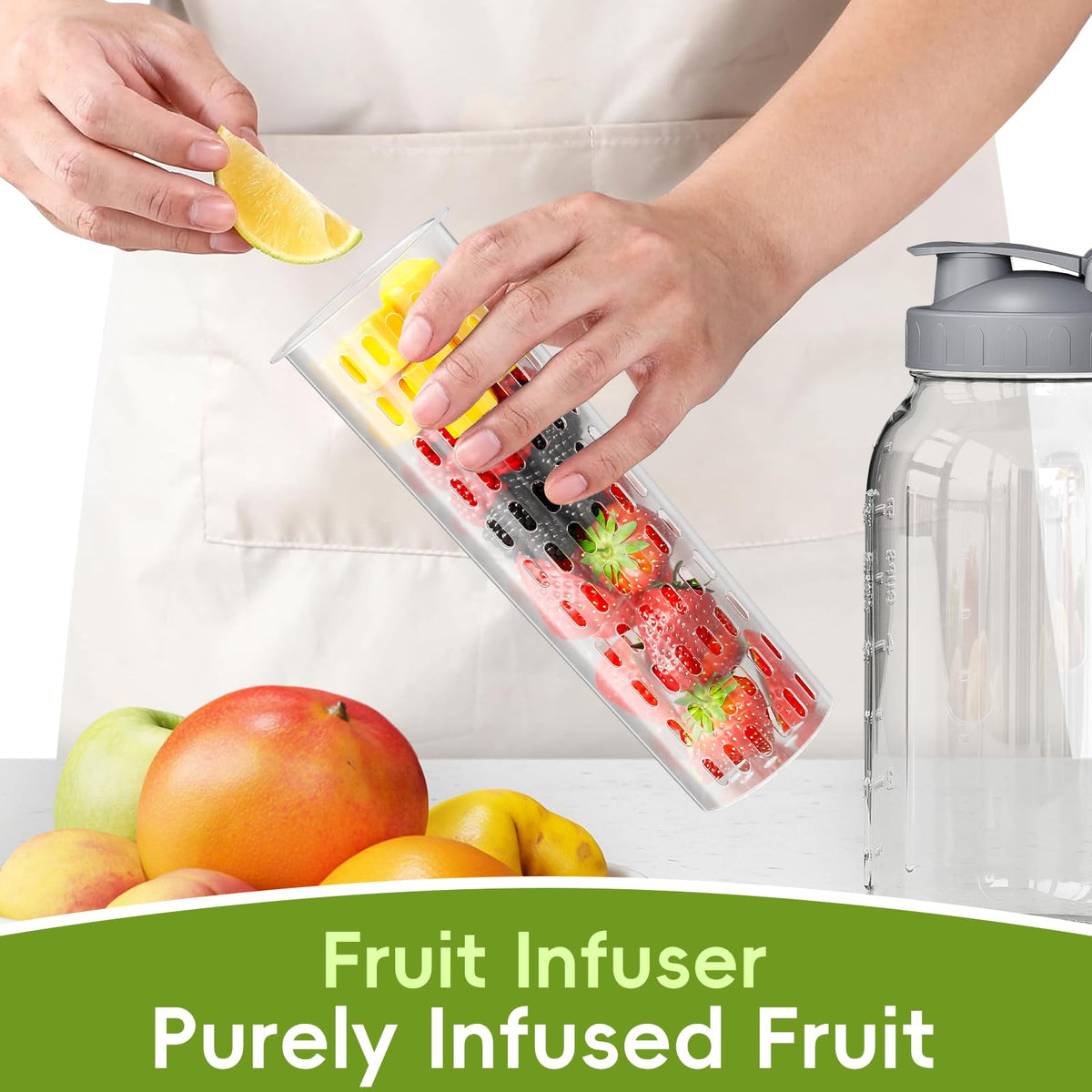 JunVpic clear body showcases vibrant drink colors and ingredients.