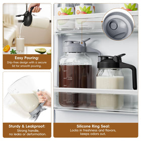 JunVpic dual leak-proof seal keeps contents fresh and odor-free