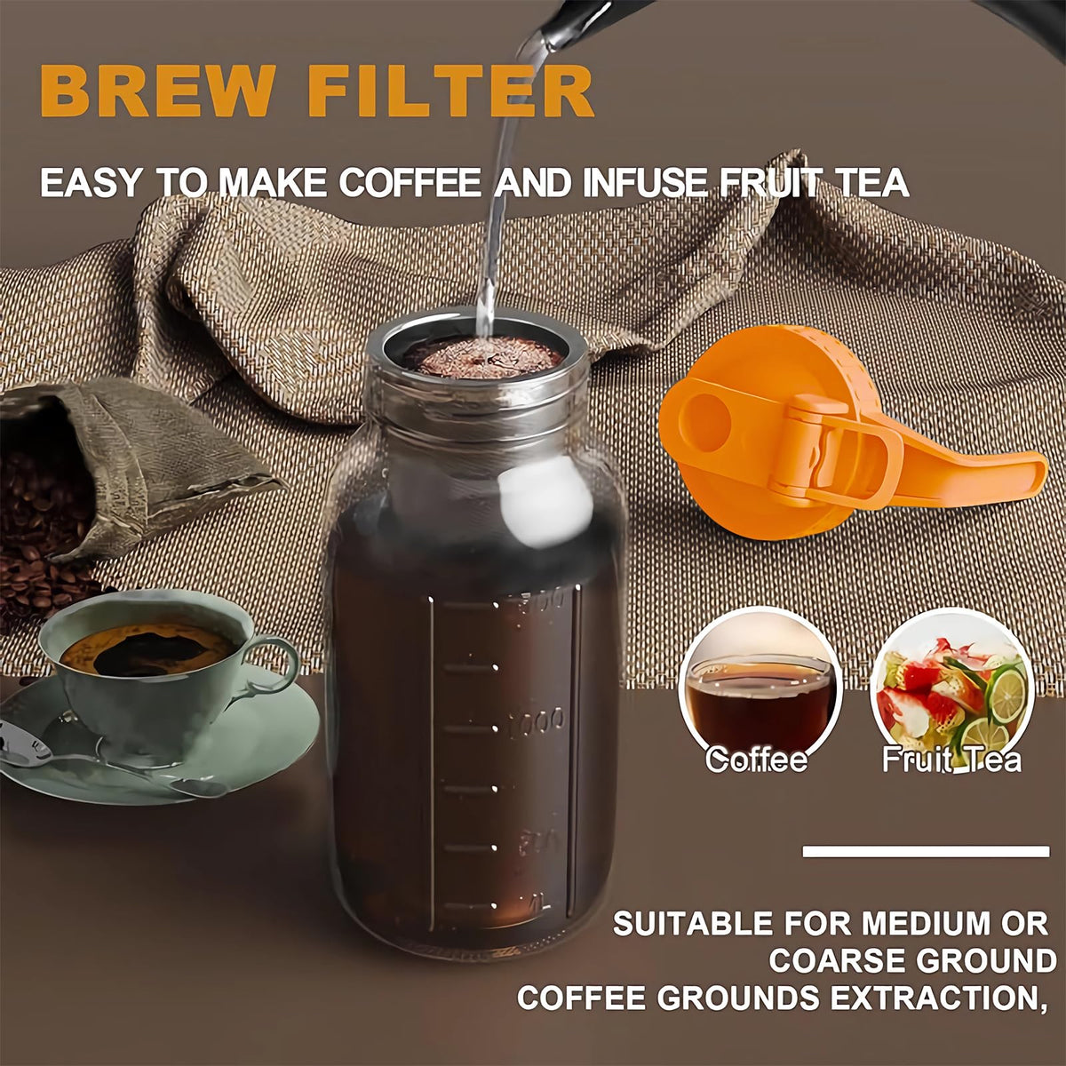 JunVpic durable handle supports full contents for convenient shaking