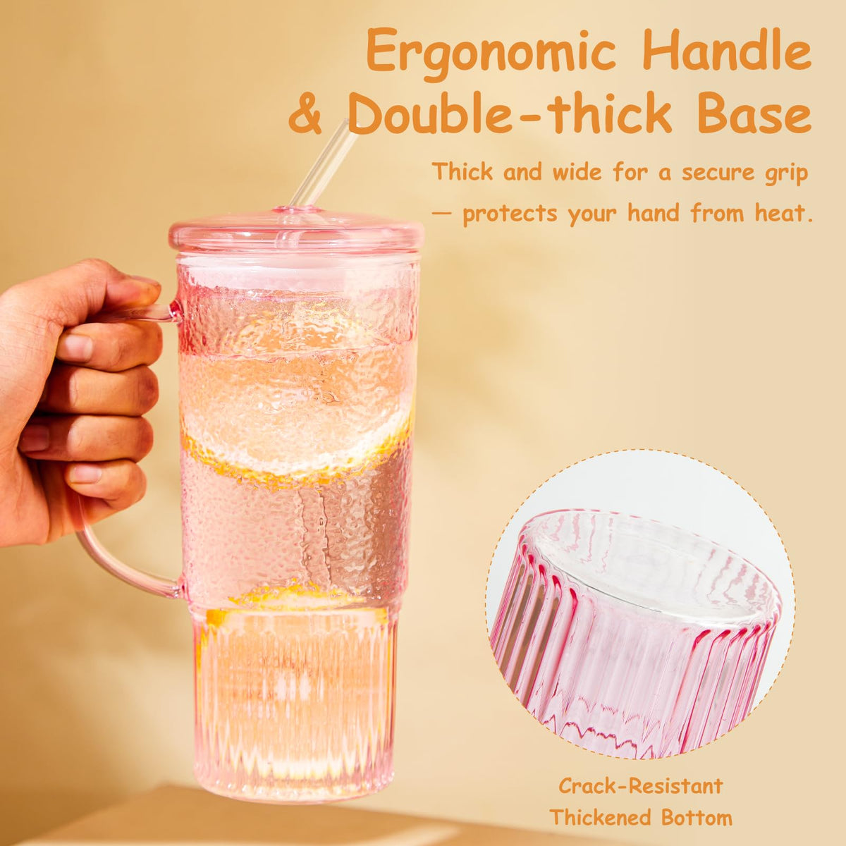 JunVpic glass straw included for sustainable sipping